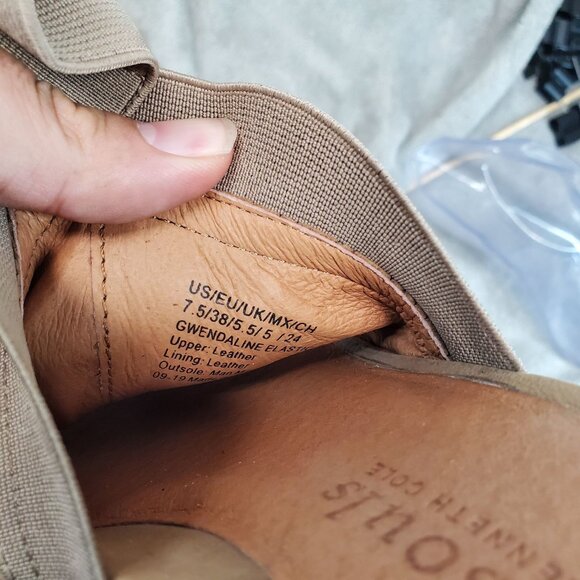 Gentle Souls By Kenneth Cole Shoes Womens 7.5 Gwendoline Brown Leather Sandals - Picture 3 of 9